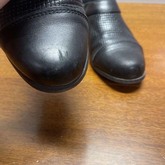 Ariat Womens Clogs Shoes Black Leather Heel Slip Ons (size 7.5B) Comfort Walking - Picture 12 of 12